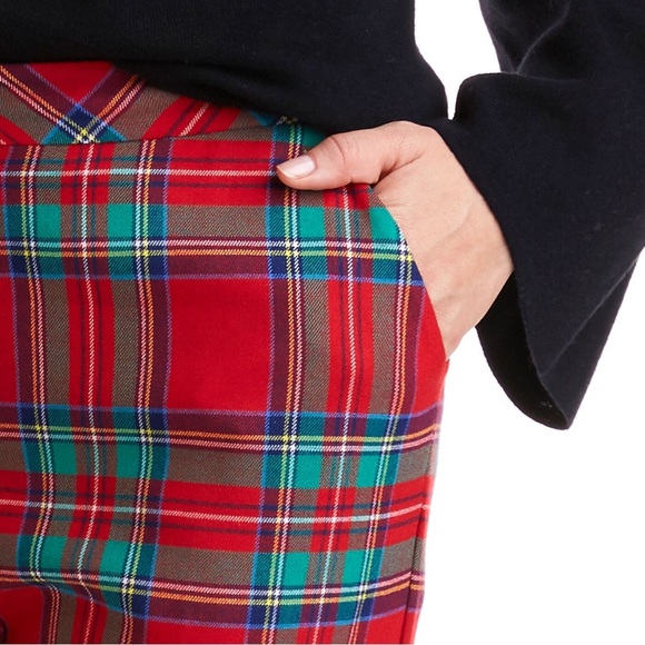 Vineyard Vines Red Plaid Ankle Pants - Picture 4 of 10